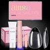 Gel Nail Kit, 240Pcs Short Almond Nail Tips, 15g Glue
