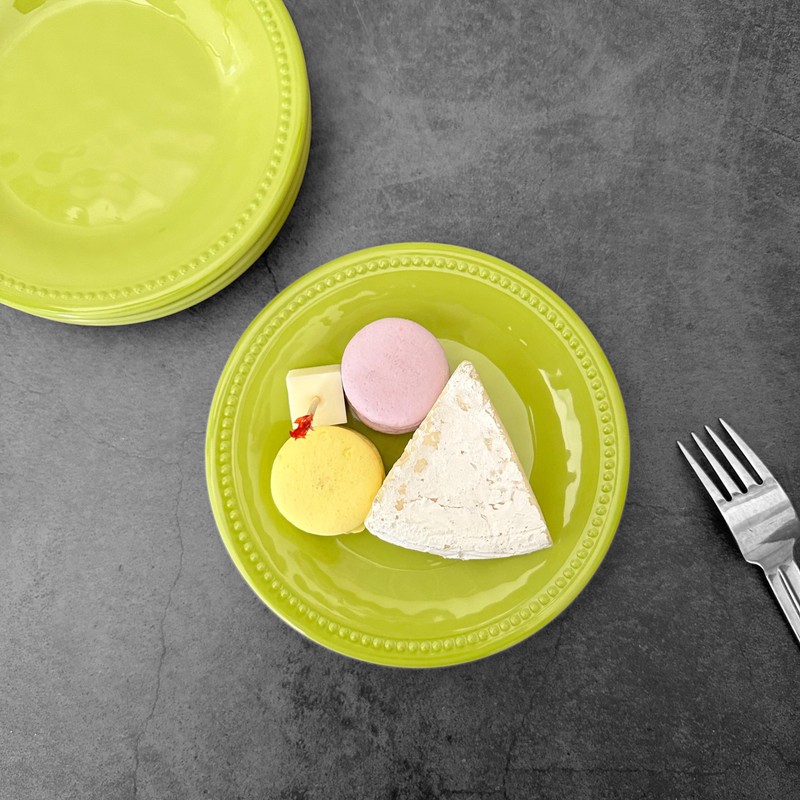 UPware 4-Piece 6 Inch Melamine Dessert Plates Appetizer Dinner Plates