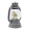The San Francisco Music Box Company Grey Lantern Snowy Owl