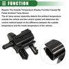 X AUTOHAUX Outdoor Temperature Sensor for Ford Plastic AU5Z-12A647-B Black