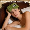 3D Frog Sleep Mask, Frog Eye Mask for Sleeping, Adjustable
