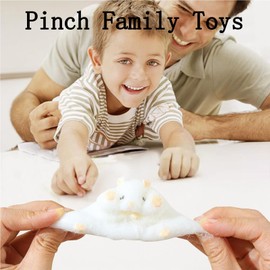 HETIE Paquete de 3 Juguetes para hámster, Juguete para aliviar el estrés, Juguete de Peluche, Juguete para la ansiedad para Adultos y niños, Regalo Perfecto para Familiares y Amigos