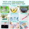 Label Maker Machine,E975 Embossed Label Maker,Embossing Label Makers with 6