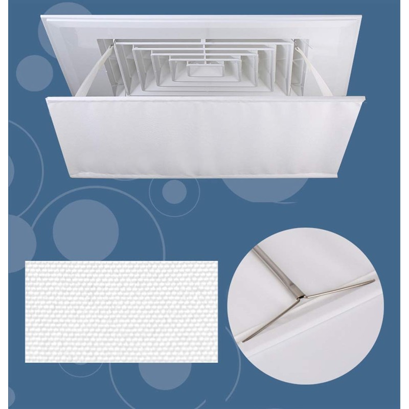 Liveinu Canvas Air Deflector Adjustable Reusable Heat and Air Deflector