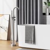 GAOMON Freestanding Bathtub Faucet Brushed Nickel Floor Mount Tub Filler