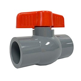 ERA SCH 80 CPVC 1-1/2 Inch Compact Ball Valve, Socket x Socket, "T" Handle, High Temperature & Pressure Resistance, 32-200°F Operating Range