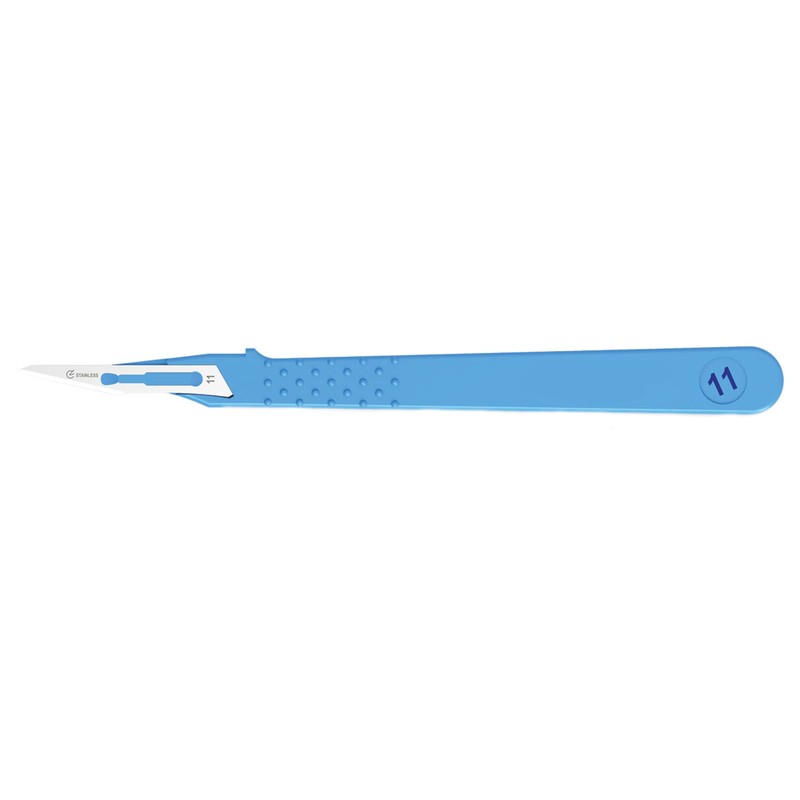 Gima Standard No.11 Sterile Scalpels made of Rust-Proof Stainless Steel,