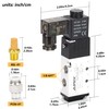 AIRIX 4V110-06 Pneumatic Solenoid Valve DC12V, 2 Position 5 Way,