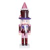 25cm Wooden Purple Nutcracker Soldier Christmas Nutcracker Figures Ornaments,Nutcracker Christmas