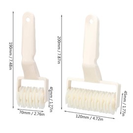Lattice Roller Cutter Dough Lattice Household Baking Pastry Tools Wheels Time-Saver Dough Craft Pie Pastry Dough Cutter Roller Home Kitchen Tools(S+L)