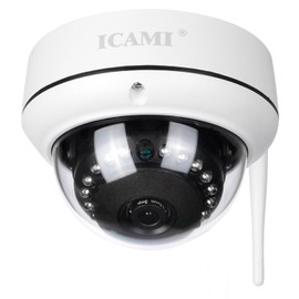 ICAMI HD 1080P Security Camera, Wireless IP Surveillance Camera, Built-in SD Card Slot, Auto Recording, WIFI Compatible, Motion Detection, Alarm Function, Voice Function, Night Vision Photography
