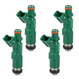 INFINAUTO Fuel Injector, Engine Fuel Injection Nozzle No.23209-21020 for Toyota Prius 2001-2009 1.5L for Toyota Echo Base 2000-2005 1.5L Green, 4 Pcs