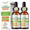 2 Pack 3000mg Liposomal Glutathione Liquid Drops, 98% Absorption Liposomal