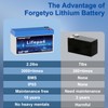 Forgetyo 12V 6Ah LiFePO4 Lithium Battery, 3000+ Cycles Lithium Battery,Safe