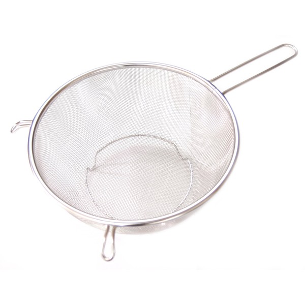 Pearl Metal H-5912 Stainless Steel Colander Strainer, 8.3 inches (21 cm), With Colander Feet, Goodty