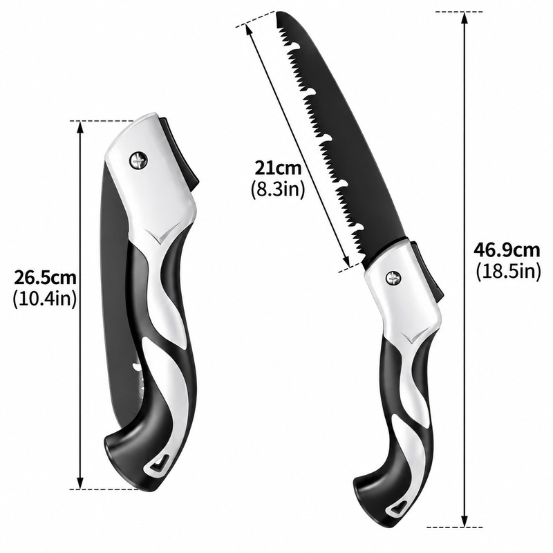 Folding Hand Saw for Tree Pruning and Wood Cutting –