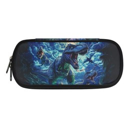 POLERO Dinosaur Pencil Case for Boys Tollder Back to School Supplies Pencil Storage Pouch with Compartments