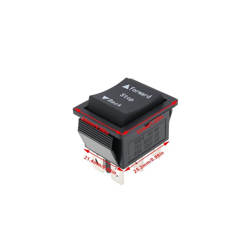 SG Store 4 Pack 31x25mm Forward Reverse Switch Compatible with