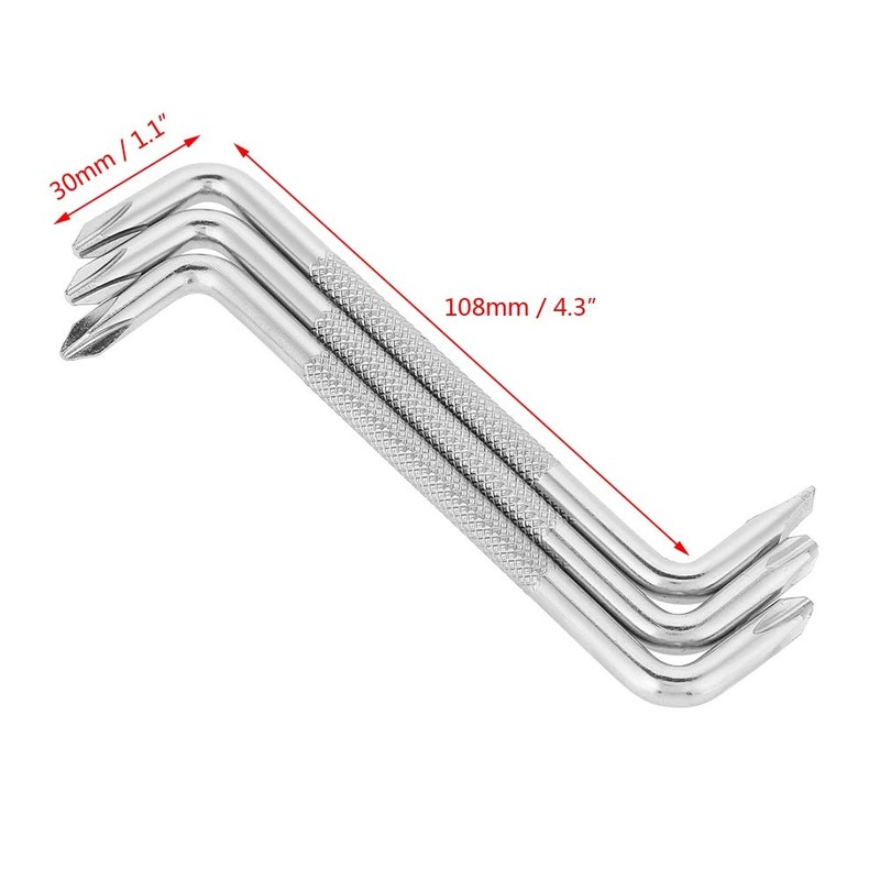 Samfox ZG624-16 Offset Screwdriver Set, 3pcs - Right Angle Phillips