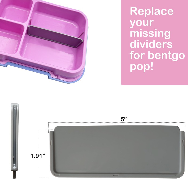 Cliivour 3Pcs Replacement Insert Divider for Bento Box Insert Divider