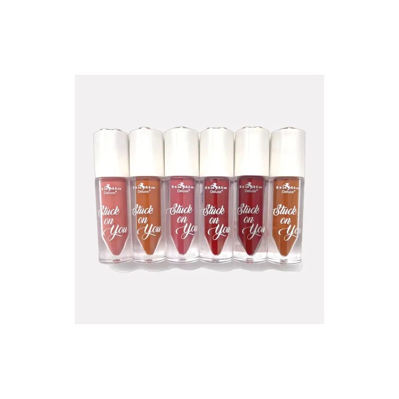 Labial Líquido Italia Deluxe Stuck On You Color Mauve Rosa