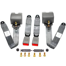 Jeep 2X Genuine Jeep Cherokee 3 Point Safety Adjustable Seat Belt Strap Car Vehicle