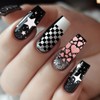 PH PandaHall 6pcs Stars Moon Pattern Nail Stamp Plate Heart