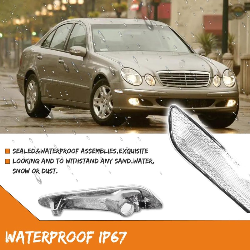 ADIIL For 2003-2006 Mercedes W211 E-Class Clear Lens Front Bumper