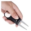 LL-Golf ® Folding Divot Tool with Coin for Ball Marking