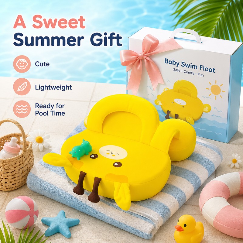 Non-Inflatable Baby Swim Float for Pool Play – Lightweight Foam