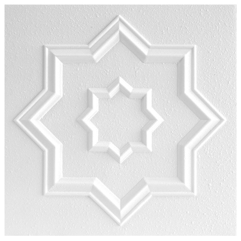 MARBET DESIGN 3D Wall Panels, Polystyrene Panels, White, 50 x