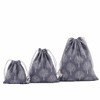 Amoyie 3 pcs Drawstring Storage Bags Set for Cosmetic Travel