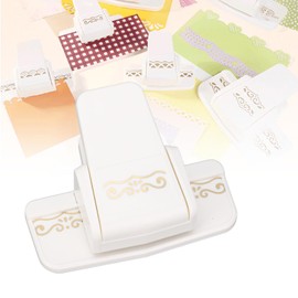 Border Edge Craft Punch, Lace Embossed Edge Punch Tool, Flower Design Scroll Punch for Scrapbooking and DIY Art, Portable Metal Cutter for Decorative Packaging and DIY DIY