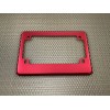BestLicensePlateFrame Anodized Aluminum Motorcycle License Plate Frame - Red