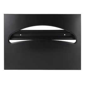 Stardrix Stainless Steel Toilet Seat Cover Dispenser, Wall Mount Single or 1/2 Fold Large Capacity Toilet Seat Covers Holder for Commercial and Residential, Matt Black