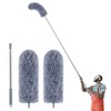 IVYROLL Duster with Extension Pole for Cleaning (2 Microfiber Heads