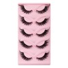 False Eyelashes 5 Pairs Fluffy Fox Eye Lashes Cat Eye