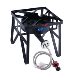 ARC Propane Burner, Cast Iron 200,000 BTU Propane Stove with 0-20 PSI Regulator, Outdoor Burners for Cooking Gas Burner Gas Cooker Single Burner for Outdoor Cooking,ARC Advanced Royal Champion