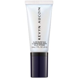 Kevyn Aucoin Glass Glow Face, Crystal Clear: Multi-purpose universal dewy highlighter for face and body. Creates glowing youthful-looking hydrated skin with a glassy complexion. Makeup artist go to.