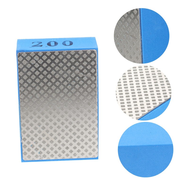 Operitacx Handheld Diamond Polishing Pads Grit Sponge Grinding Blocks for