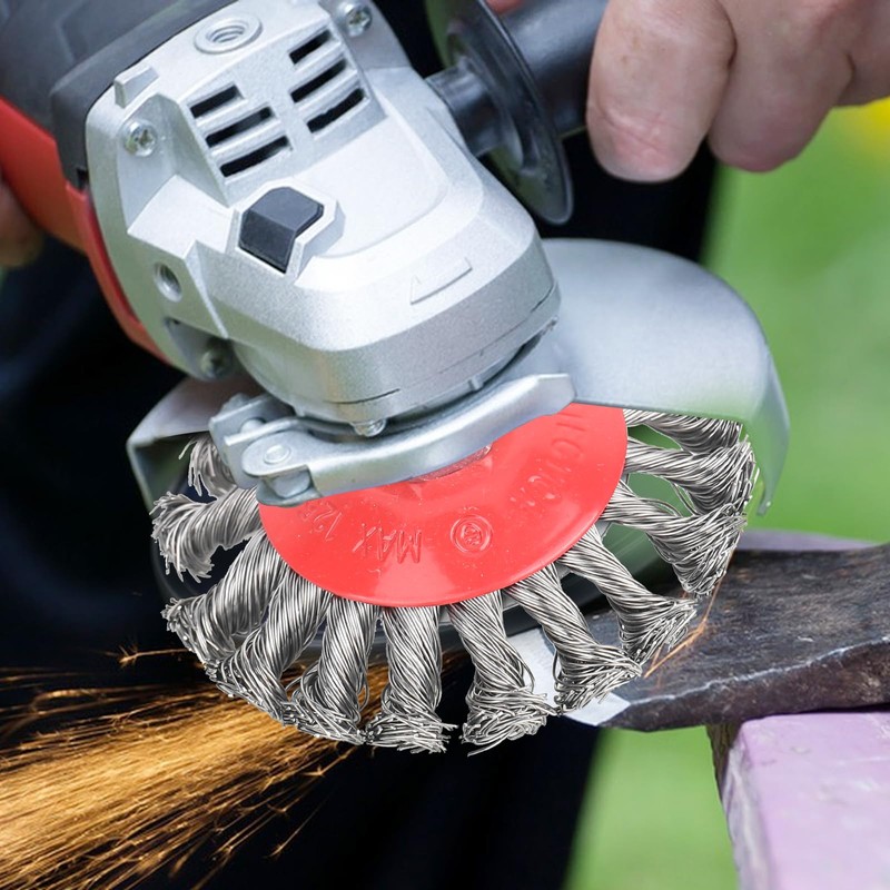 RUCUDIM Wire Brush Angle Grinder Flex, Cup Brush Angle Grinder,