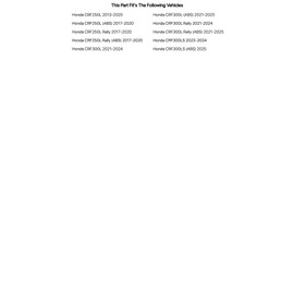 TUSK Brake Lever Polished for Honda CRF300L 2021-2024