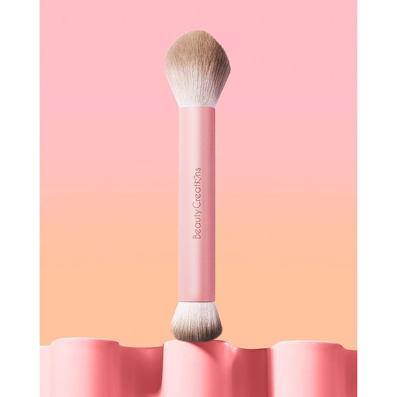 Beauty Creations - Brocha Doble para Rubor Líquido - Cerdas