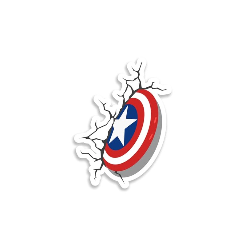 America Superhero Captain Shield Star Sticker Decal Notebook Car Laptop