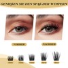 Cluster Eyelashes, QUEWEL Individual Eyelashes, 480 Pieces, DIY Eyelash Extensions,