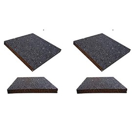varivendo 4 Non-Slip Pads 10 cm x 10 cm x 8 mm Underlay Washing Machine Pads Rubber Pads Antivibration Vibration Damper Dryer