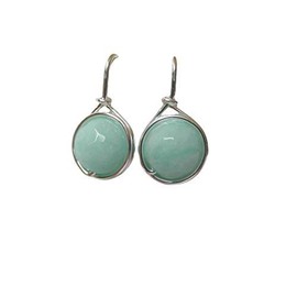 Noble Earrings Jade Mint Silver-Plated
