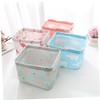 LABRIMP Flamingo Fabric Storage Bins with Handles Foldable Organizer for