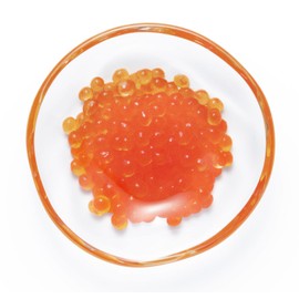 Aderia 6220 Plate, 3.5 inches (9 cm), Imitation Glass, Bean Plate, Salmon Roe, Made in Japan