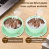 VVGCS Collapsible Travel Pour Over Coffee Maker Camping, Paperless Silicone